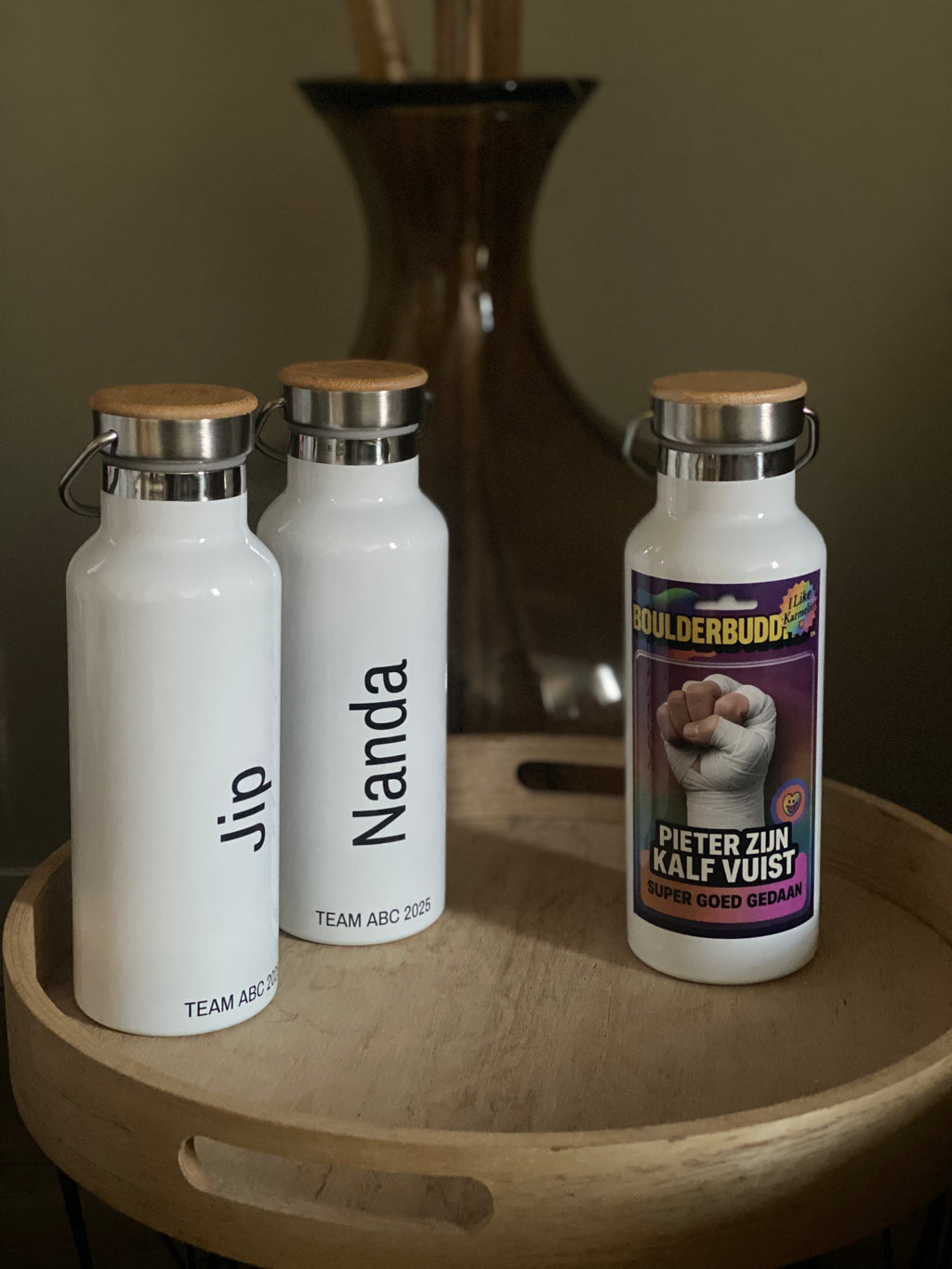 Witte Drupp Helsinki hermosfles van 500 ml, voorbeeld TEAM ABC